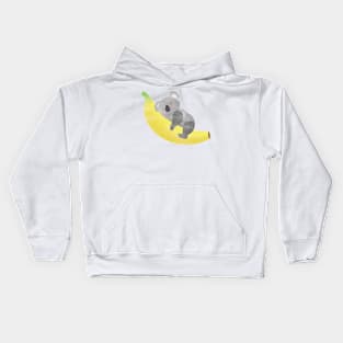 Koala loves Banana Kids Hoodie